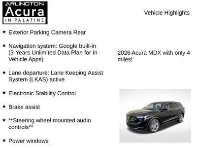 2026 Acura MDX SH-AWD