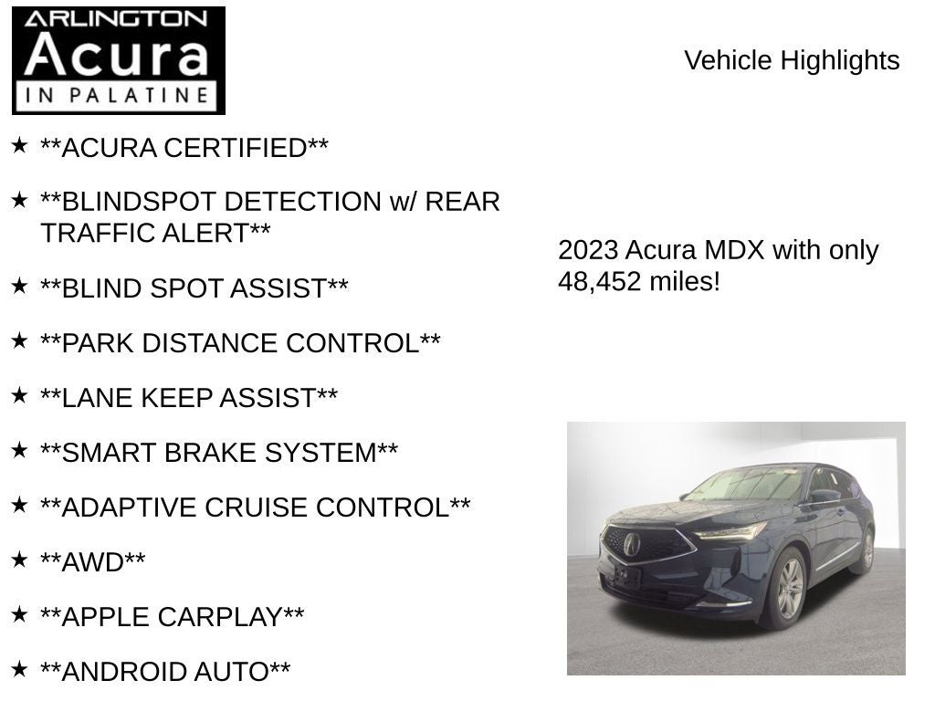 2023 Acura MDX SH-AWD