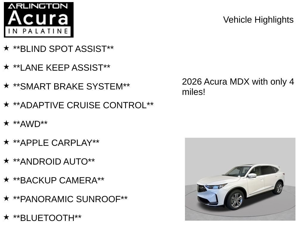 2026 Acura MDX SH-AWD