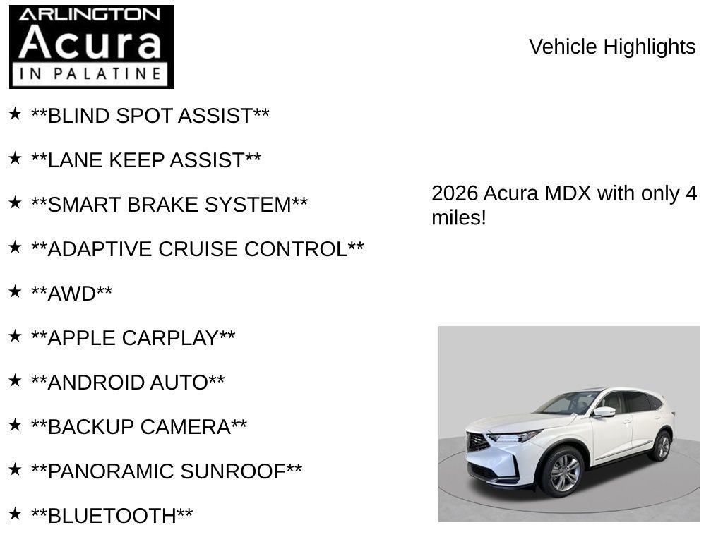 2026 Acura MDX SH-AWD
