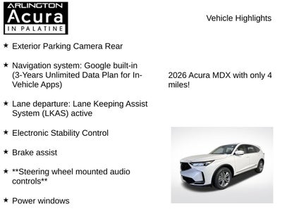 2026 Acura MDX SH-AWD