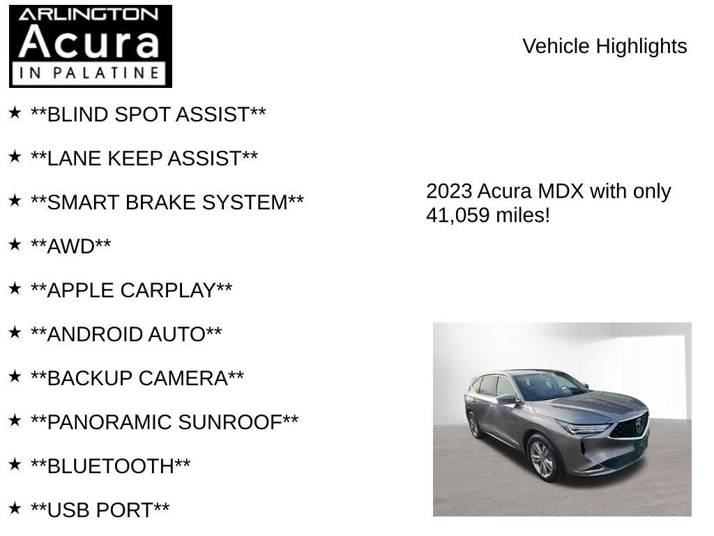 2023 Acura MDX SH-AWD