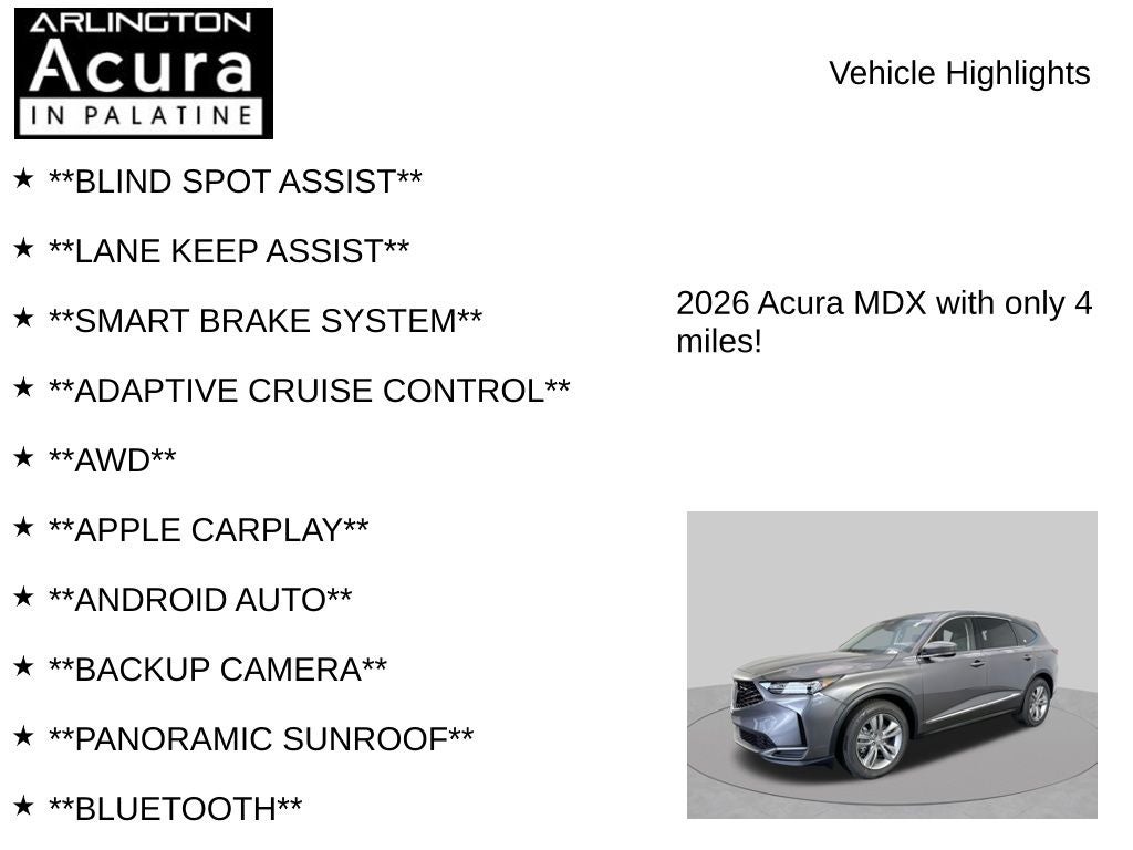 2026 Acura MDX SH-AWD
