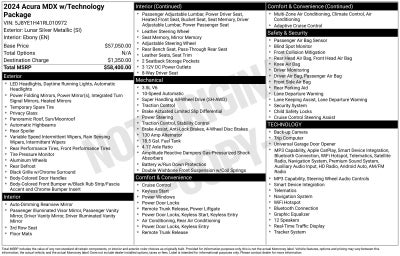 2024 Acura MDX w/Technology Package