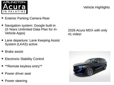 2026 Acura MDX SH-AWD with Technology Package