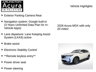 2026 Acura MDX SH-AWD with Technology Package