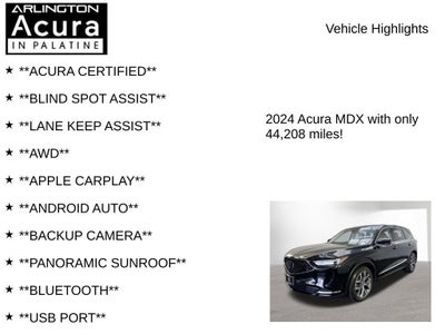 2024 Acura MDX SH-AWD TECH