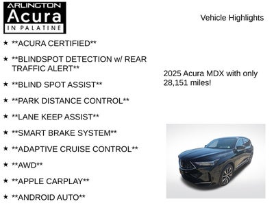2025 Acura MDX w/Technology Package