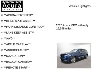 2025 Acura MDX SH-AWD TECH