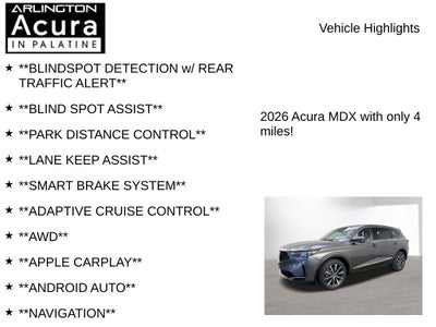 2026 Acura MDX SH-AWD with Technology Package