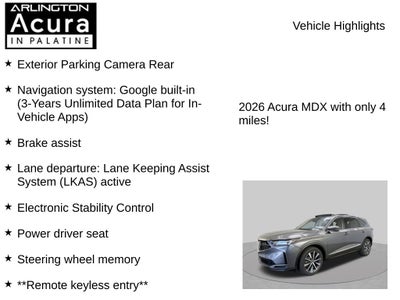 2026 Acura MDX SH-AWD with Technology Package