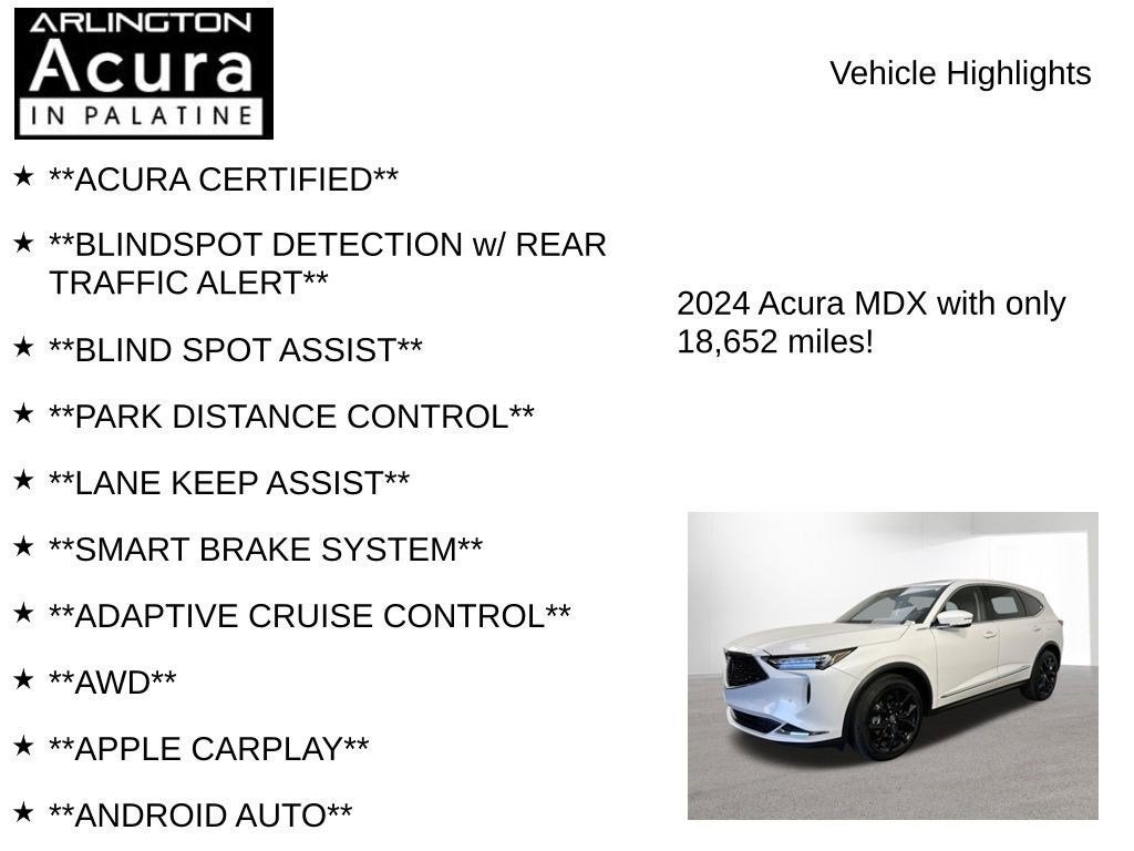 2024 Acura MDX SH-AWD TECH