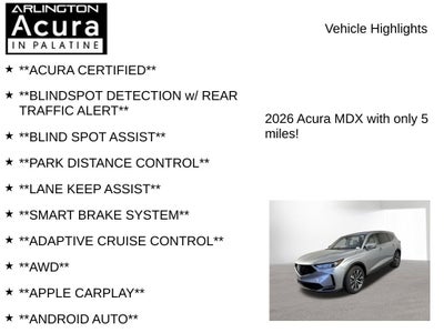 2026 Acura MDX w/Technology Package