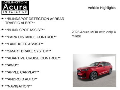 2026 Acura MDX SH-AWD with Advance Package