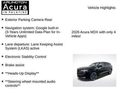 2026 Acura MDX SH-AWD with Advance Package