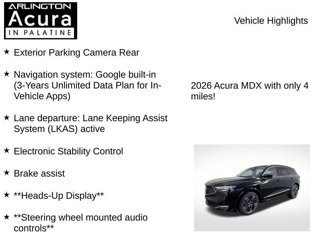 2026 Acura MDX SH-AWD with Advance Package