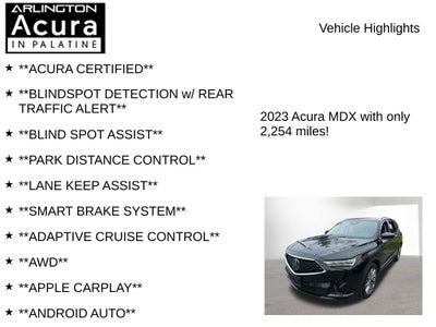 2023 Acura MDX w/Advance Package