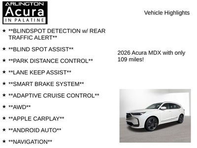 2026 Acura MDX SH-AWD with Advance Package