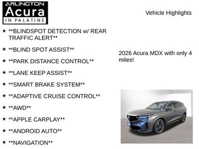 2026 Acura MDX SH-AWD with Advance Package