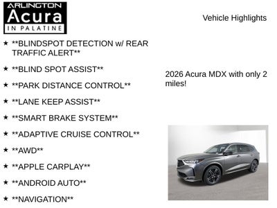 2026 Acura MDX SH-AWD with Advance Package