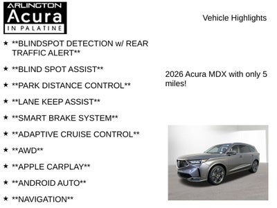 2026 Acura MDX SH-AWD with Advance Package