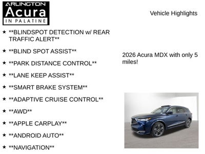 2026 Acura MDX SH-AWD with Advance Package