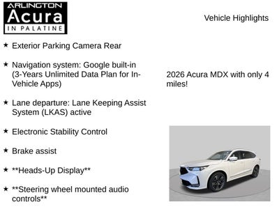 2026 Acura MDX SH-AWD with Advance Package
