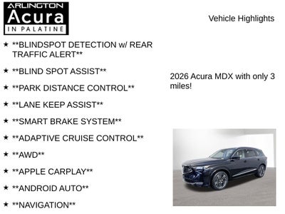 2026 Acura MDX SH-AWD with Advance Package
