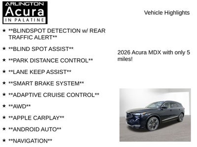 2026 Acura MDX SH-AWD with Advance Package
