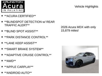 2026 Acura MDX SH-AWD A-Spec with Advance Package