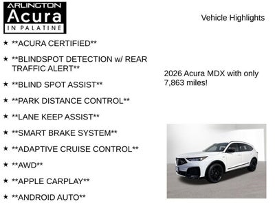 2026 Acura MDX SH-AWD A-Spec with Advance Package