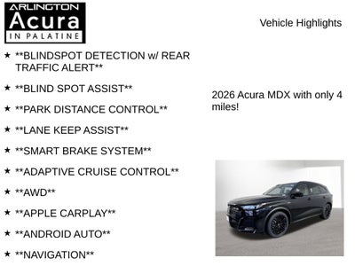 2026 Acura MDX SH-AWD A-Spec with Advance Package