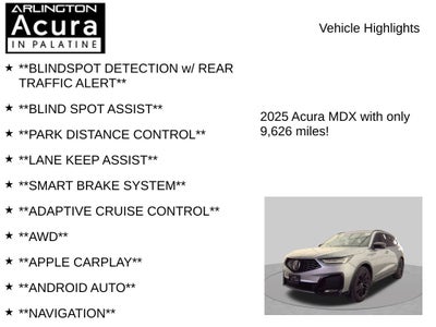 2025 Acura MDX w/A-Spec Advance Package