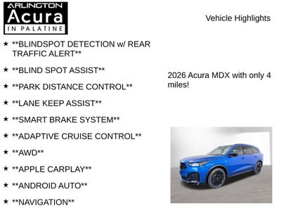2026 Acura MDX SH-AWD A-Spec with Advance Package