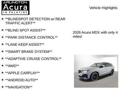 2026 Acura MDX w/A-Spec Advance Package