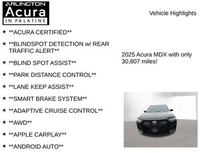 2025 Acura MDX w/A-Spec Advance Package