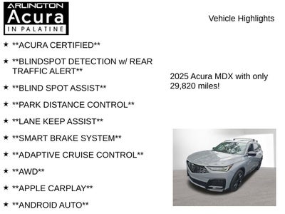 2025 Acura MDX w/A-Spec Advance Package