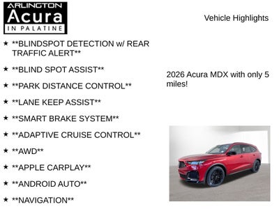 2026 Acura MDX SH-AWD A-Spec with Advance Package