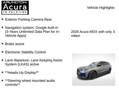 2026 Acura MDX SH-AWD A-Spec with Advance Package