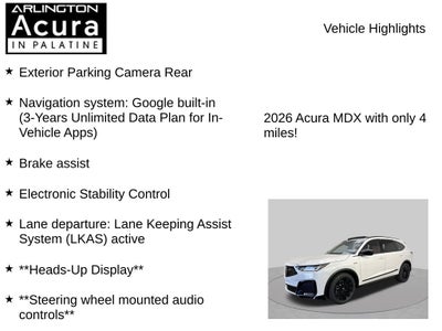 2026 Acura MDX SH-AWD A-Spec with Advance Package
