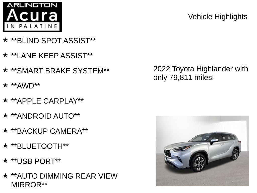 2022 Toyota Highlander XLE