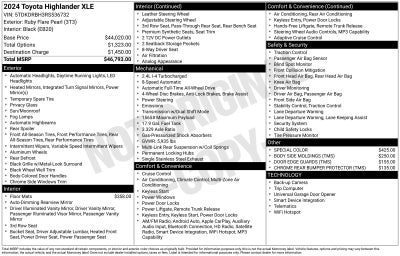 2024 Toyota Highlander XLE
