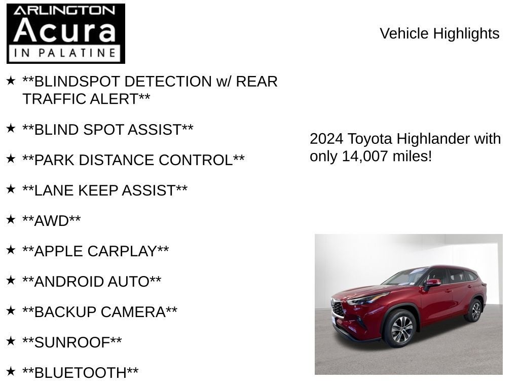 2024 Toyota Highlander XLE