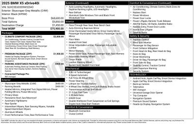 2025 BMW X5 xDrive40i