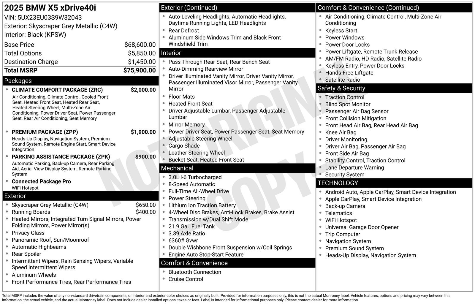 2025 BMW X5 xDrive40i