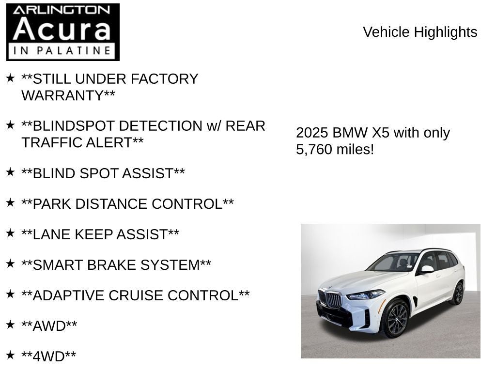 2025 BMW X5 xDrive40i