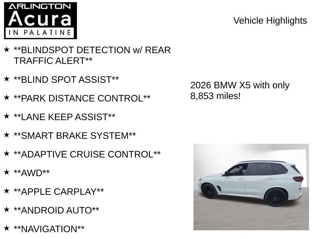 2026 BMW X5 xDrive40i