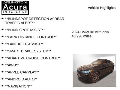 2024 BMW X6 xDrive40i