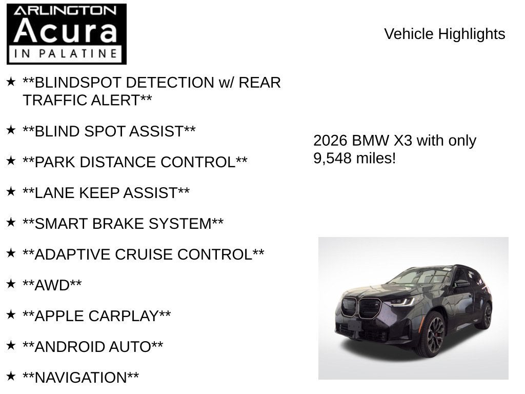 2026 BMW X3 M50 xDrive