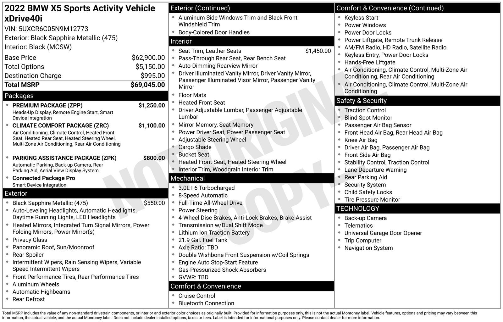 2022 BMW X5 xDrive40i